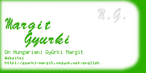 margit gyurki business card